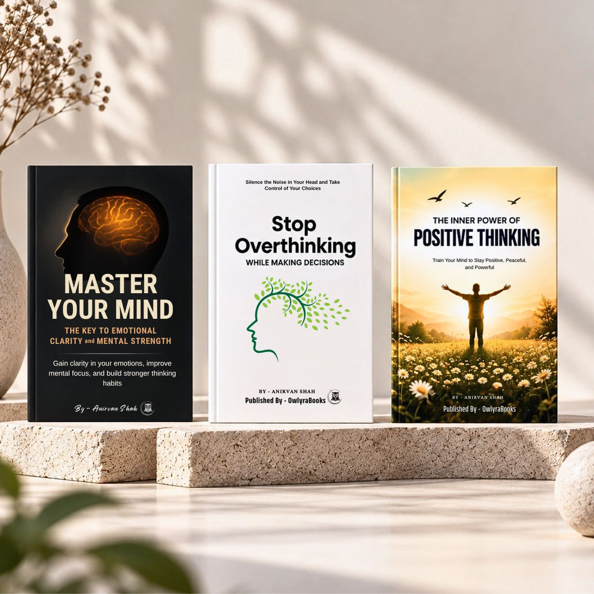 Mindset Mastery Collection, Books to Overcome Overthinking, Master Your Mind & Think Positively