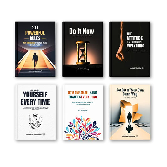 Set Of 6 Books to Unlock Focus, Positivity, Healing, and Inner Peace